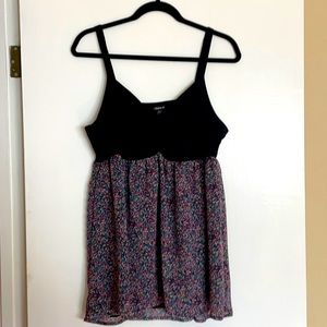 Torrid baby doll floral tank top